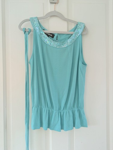 Jean muir turquoise - turquoise, sequinned