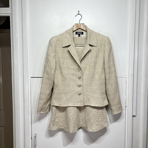 Jean muir cream tweed - muir, glitter