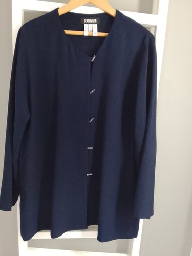 Jean muir navy - jean, collarless
