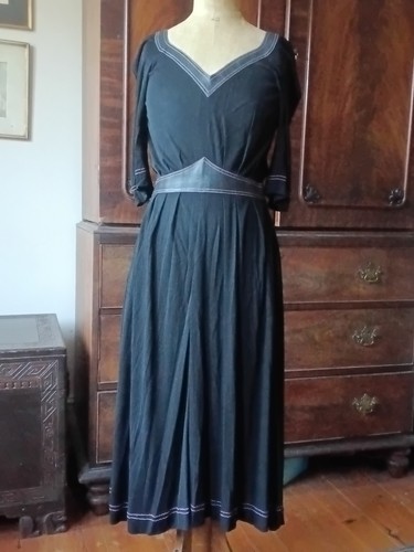 Vintage 1970s jean muir black - 1970s,