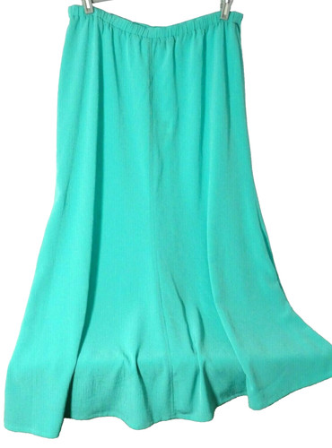 Jean muir aqua polyester - jean, long