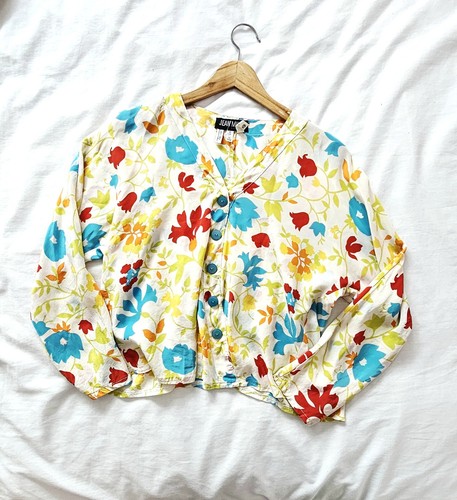 Jean muir 100 silk - 100%, retro
